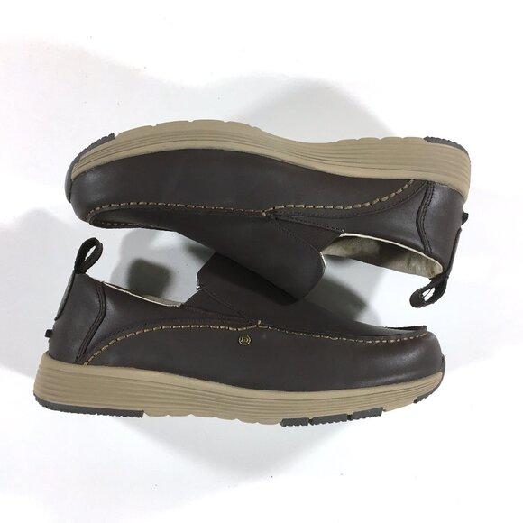 Duluth Trading Tower Hill Slip On Shoes Mens Size 11.5 Brown Leather 20060766 - Picture 2 of 9